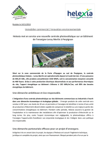 Immobilier commercial / Innovation environnementale Helexia met