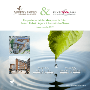 Un partenariat durable pour le futur Resort Urbain Agora à Louvain