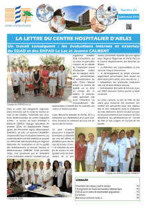 la lettre du centre hospitalier d`arles - Ch