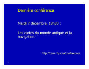 Diapositives - Histoire des Sciences