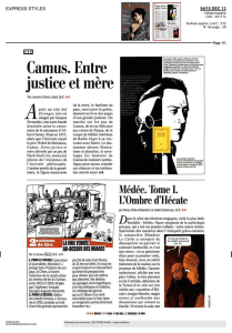 Camus. Entre justice et mère - Librairie le Phénix : le blog
