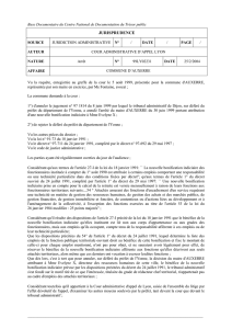 Arrêt de la Cour administrative d`appel de Lyon n°99LY02231 du 25