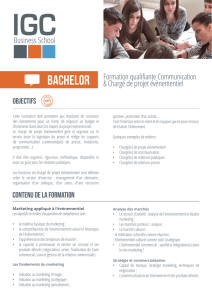 Bachelor - IGC Angers