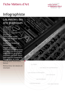 Infographiste - Fiche métier INMA - Institut National des Métiers d`Art