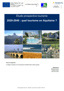 2020-2040 : quel tourisme en Aquitaine