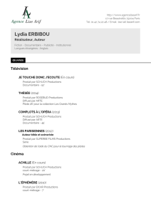 Lydia ERBIBOU - Agence Lise ARIF