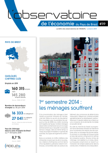 Observatoire de l`économie du pays de Brest N°119
