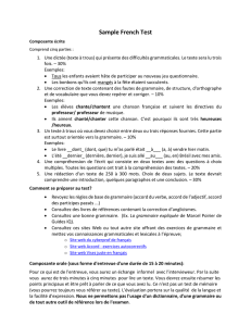 Sample French Test - uOttawa Education