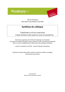 Synthèse - colloque 4-5 avril 2013 Strasbourg