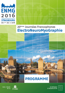ElectroNeuroMyoGraphie PROGRAMME