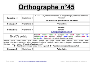 Orthographe n°45 - bla-bla cycle 3
