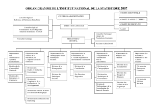 organigramme de l`institut national de la statistique 2007
