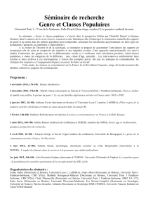 programme genre 2011-2012 - Université Paris 1 Panthéon