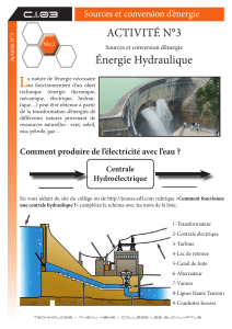 Les centrales hydrauliques