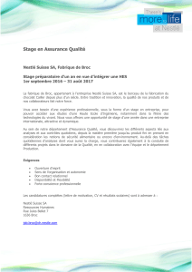 Annonce stage AQ 1 an