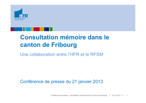 Présentation PowerPoint consultation mémoire RFSM_HFR 21.01
