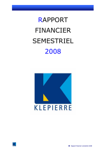 rapport financier semestriel 2008