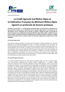 Le Crédit Agricole Sud Rhône Alpes et la Fédération Française du
