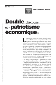 et «patriotisme économique - Revue Française de Gestion