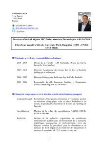 Accès au CV - DRM Dauphine - Université Paris