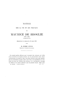 Maurice de BROGLIE - Académie des sciences