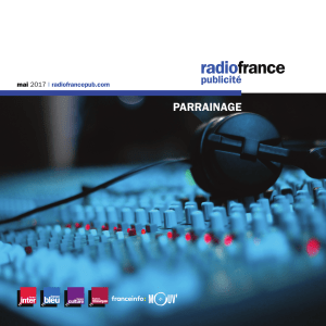 Parrainages - Radio France Publicité