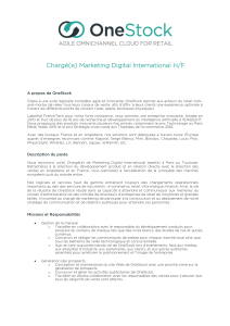 Chargé(e) Marketing Digital International H/F