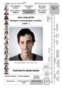 Ulric COLLETTE PORTRAITS GENETIQUES