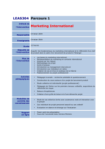 LEAS304 Parcours 1 l`intervention Marketing International