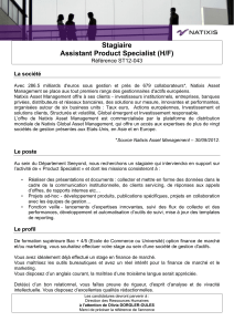 Stagiaire Assistant Product Specialist (H/F)