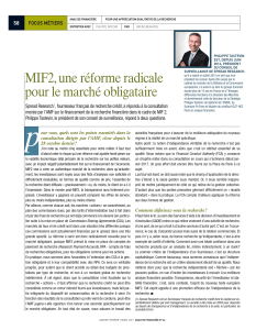 MIF2, une réforme radicale pour le marché