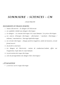 sommaire : sciences – cm