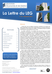 Lettre n°22 - LEG - Université de Bourgogne