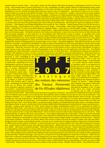 TPFE 2 0 0 7 - ENSA Paris