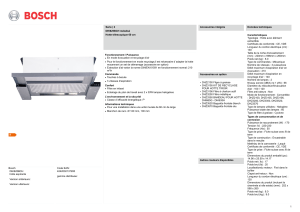Bosch DHI625BCH hotte aspirante Version antérieure