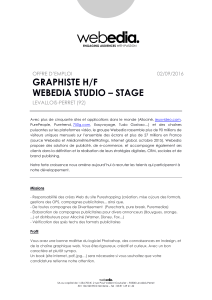 GRAPHISTE H/F WEBEDIA STUDIO – STAGE