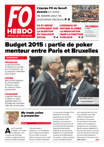 Budget 2015 : partie de poker menteur entre Paris et Bruxelles
