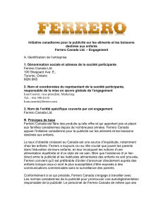 Ferrero Canada Ltd. - Advertising Standards Canada