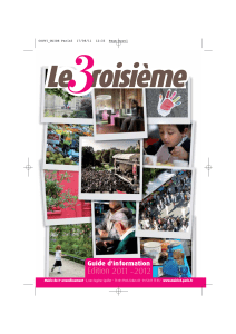 Guide d`information du 3e 2011-2012 - Mairie du 3e