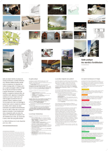 Affiche recto - Guide pratique des marchés d`architecture
