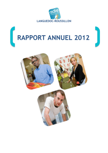 Rapport annuel Adie Roussillon 2012