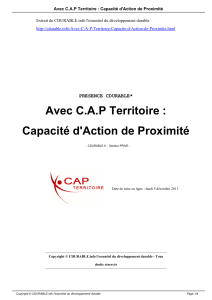 Avec CAP Territoire : Capacité d`Action de Proximité