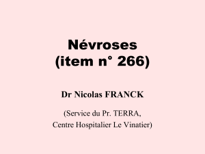 Névroses (item n° 266) - UNAFAM Info