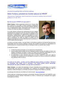 Didier Fontana - Portail de la Fonction publique