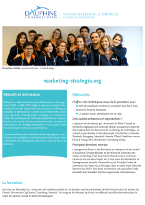 marketing-strategie.org - Université Paris Dauphine Master 102