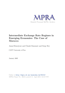 Intermediate Exchange Rate Regimes in Emerging Economies: The