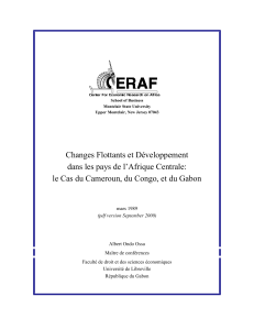 Changes Flottants et Développement dans les pays de l`Afrique