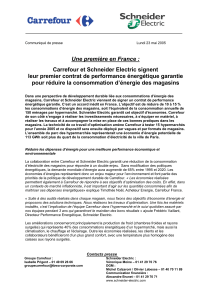Une première en France : Carrefour et Schneider Electric signent