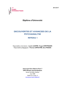 Brochure-DU-DeÌ couvertes- - UFR d`études psychanalytiques