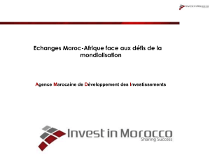 Echanges Maroc-Afrique face aux défis de la mondialisation